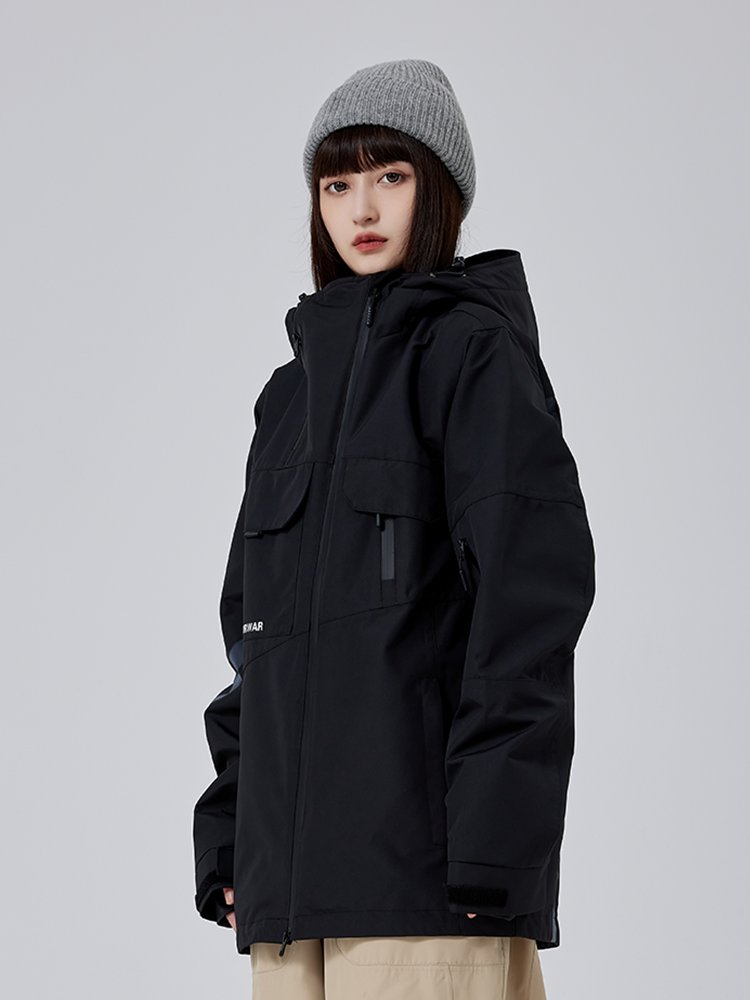 New ski suit, one-on-one, two-sided, windproof, waterproof, warm snowsuit jacket, ski gear