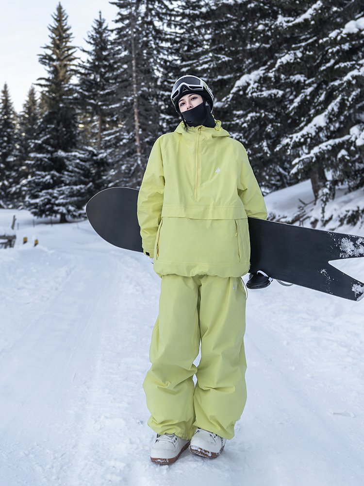 NAN'S 3L SKI SUIT, A HALF-BOARD, 2023 NEW WATER-PURIFIED, WARM SKI SUIT, SKI PANTS SUIT