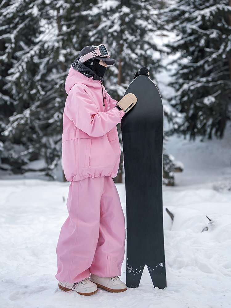 NAN'S 3L SKI SUIT, A HALF-BOARD, 2023 NEW WATER-PURIFIED, WARM SKI SUIT, SKI PANTS SUIT