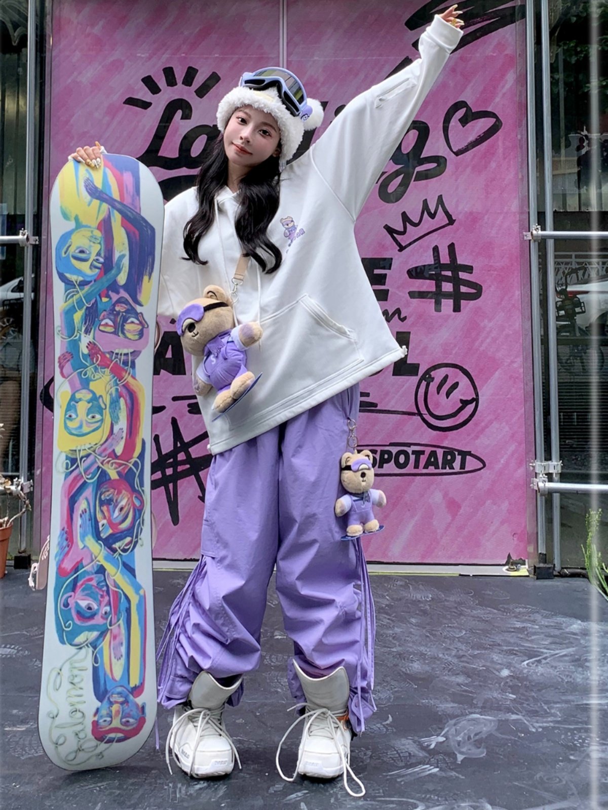 Skibear's original bear-ear skating suit