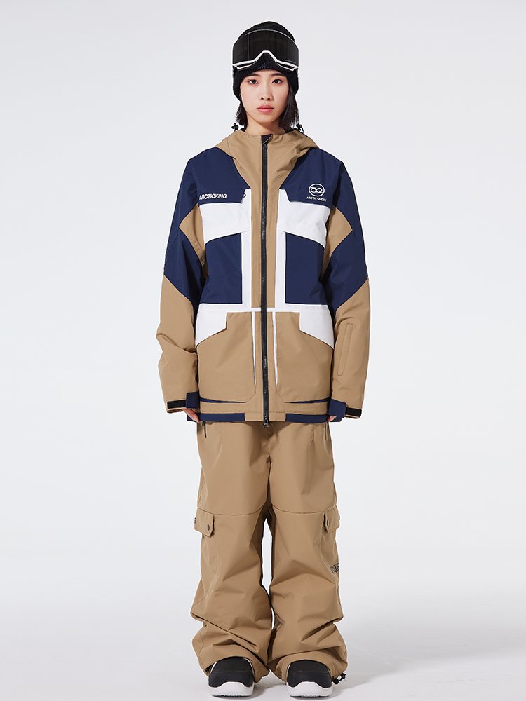 ARCTIC KING SKI SUIT FOR MEN AND WOMEN WITH A LOOSE VERSION OF WIND AND WATER PROTECTION AGAINST COOL SINGLE-BOARD SKATING