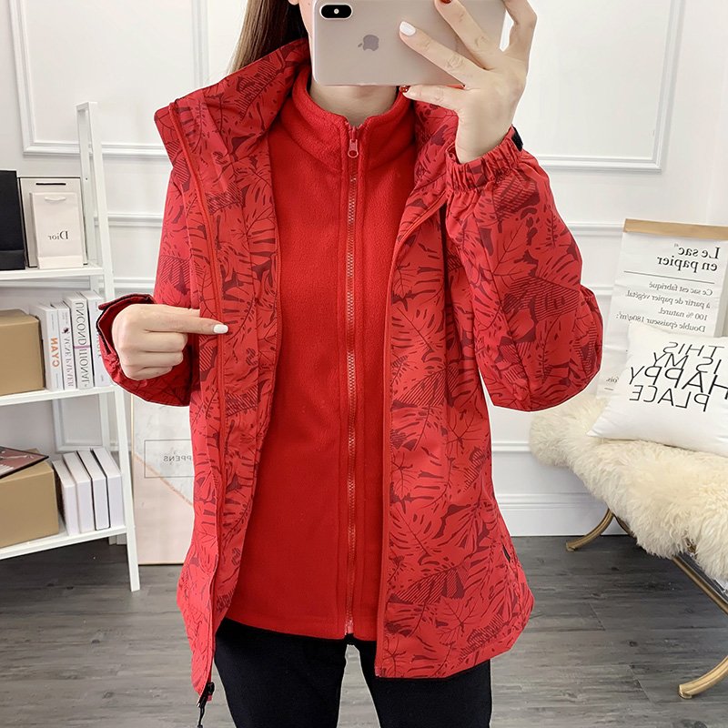 Li Ning's T-shirts, men and women, one or two sets of velvet and warm, windproof jackets for snowboarding