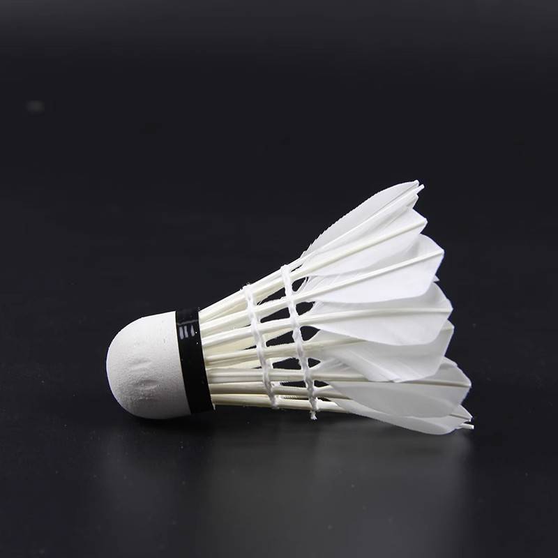 Badminton 12 pretend to play genuine products is not easy to break the goose feather indoor outdoor game windproof training 6