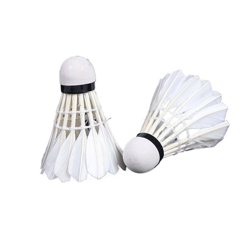 Badminton 12 installations/6 playing king -resistant white black interior and outward training professional competition resistance to play badminton badminton