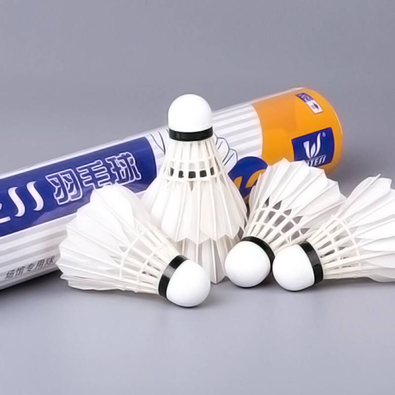 Witss witnessed badminton 12 installations are not easy to break the duck hair outdoor game set training ball