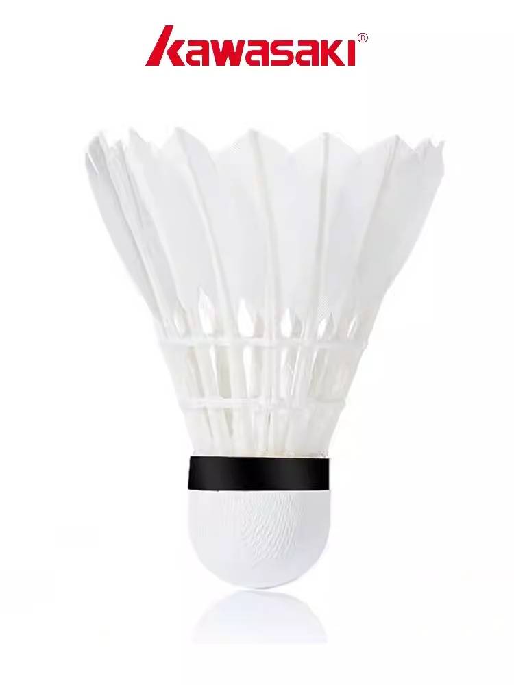 Kawasaki blue and white porcelain Q5 badminton goose feather No. 6 No. 7 flight stable play professional competition training 12 balls