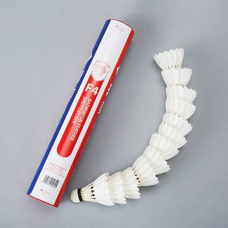 4 Badminton F4/5/6/7/8/9/9 Stable and play -resistant professional competition -level use of ball goose hair balls 12 pieces