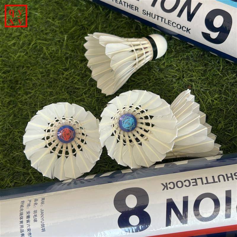 Jianyu No. 8 No. 8 Badminton Flight Stable and Playing Training Competition Special Ball Duck Mashful Crystal 12 Pack