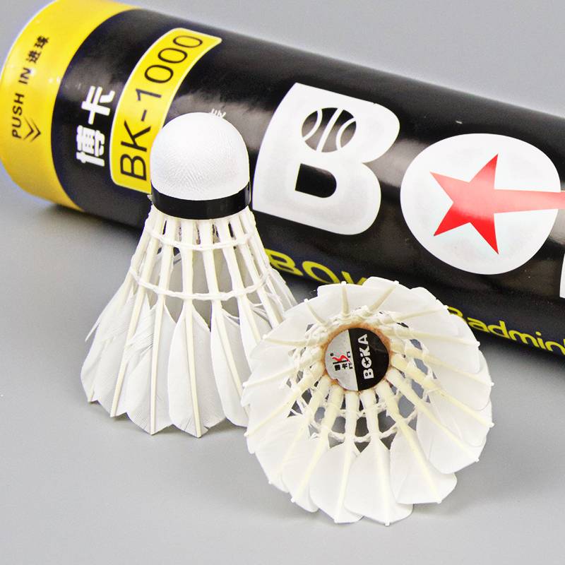 Boka badminton genuine 3 only 6 installed king goose feathers indoor outdoor training competition training for 12 flights