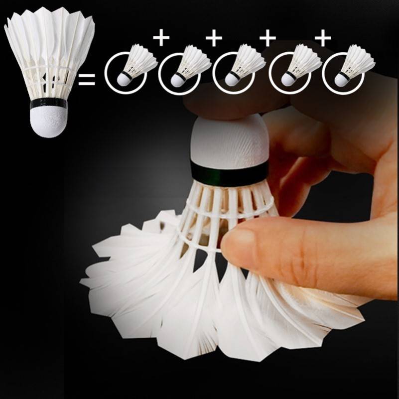 12 badminton 12 installations of 6 installations and durable training games durable training ball set 402 elastic goose hair ball