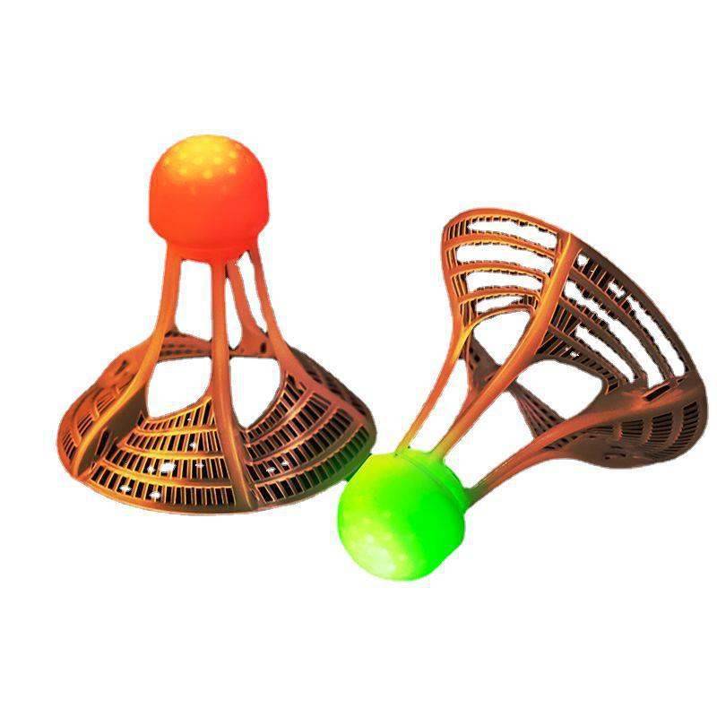 Night light glowing badminton balls, windproof, super resistance, no rotten outdoor fluorescent light, plastic nylon ball