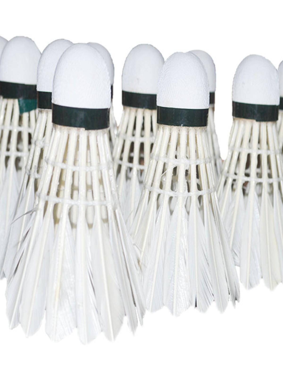 Bidding badminton full round goose hair stabilization and play amateur training ball training ball training ball 12