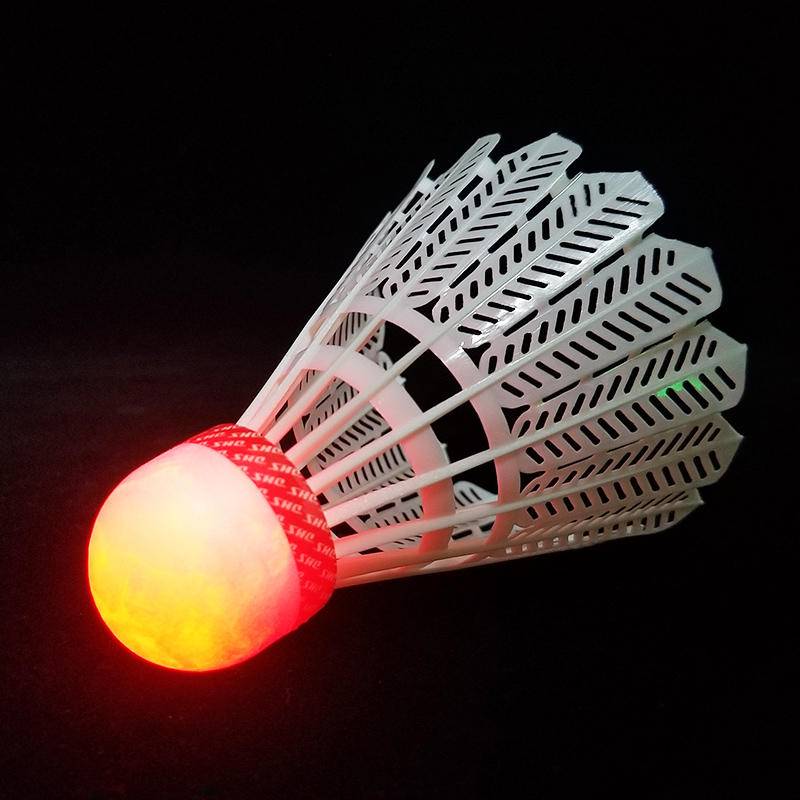 Red double -halory badminton badminton genuine products at night will glow badminton fluorescent plastic windpill