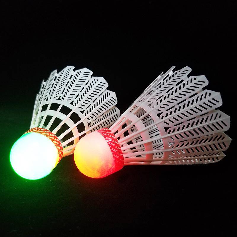 Red double -halory badminton badminton genuine products at night will glow badminton fluorescent plastic windpill