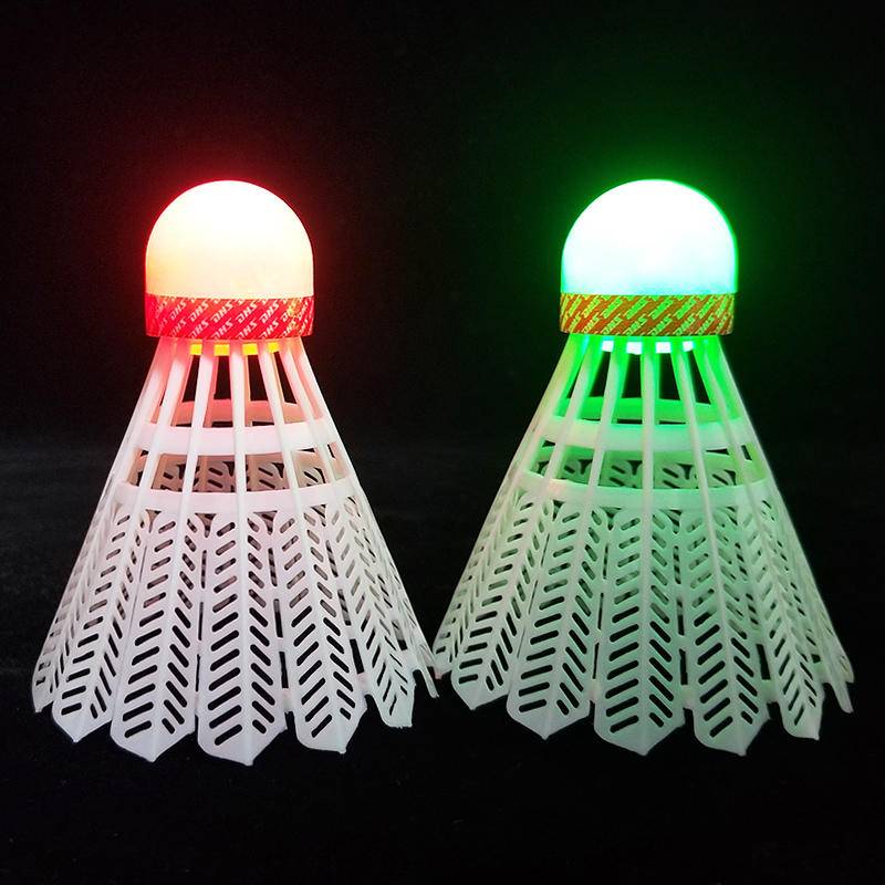 Red double -halory badminton badminton genuine products at night will glow badminton fluorescent plastic windpill