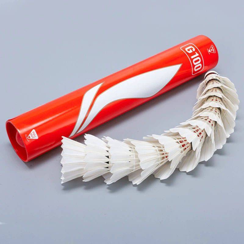 Li Ning Badminton G100 Badminton Badminton is not easy to rot indoor and outdoor professional competition training goose hairball