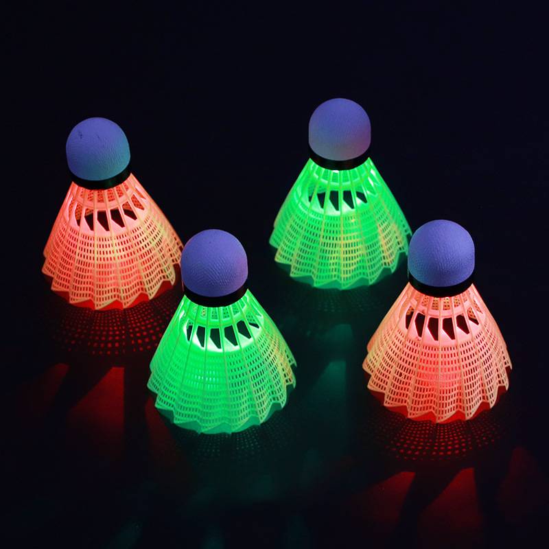 Factory direct selling Bokka light -emitting badminton can switch LED lamps night light nylon goose hair and night with training