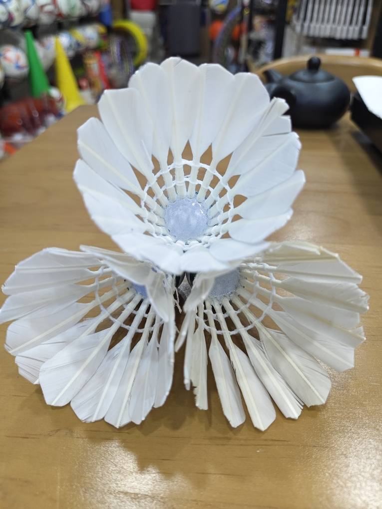 Genuine duck hair badminton 3 installed durability and not bad 6 installed indoor and outdoor training professional durable badminton
