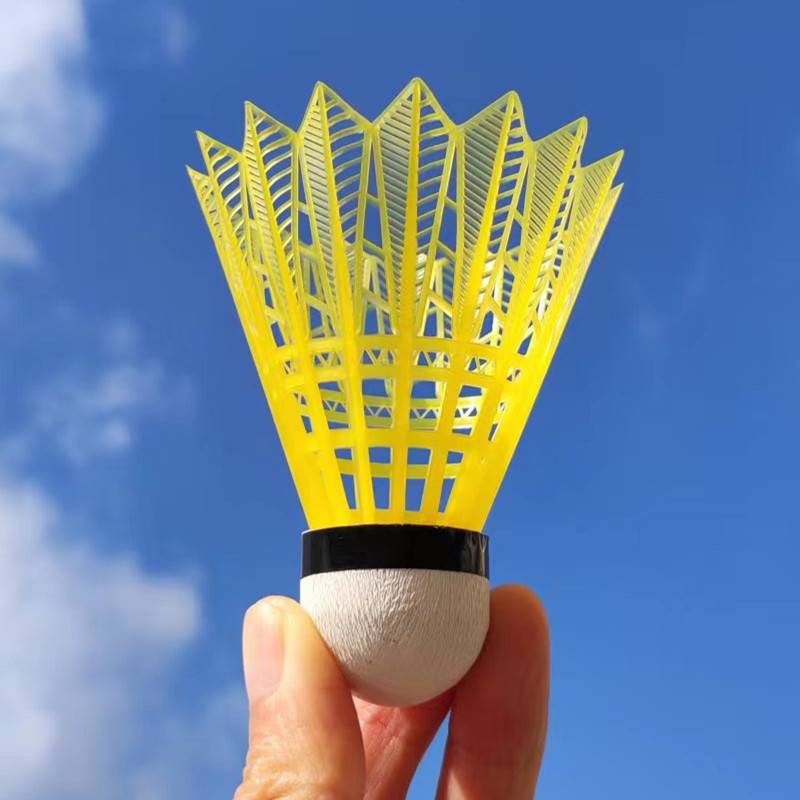 Badminton windproof plastic can not play bad nylon ball 6 12 indoor outdoor stability training games