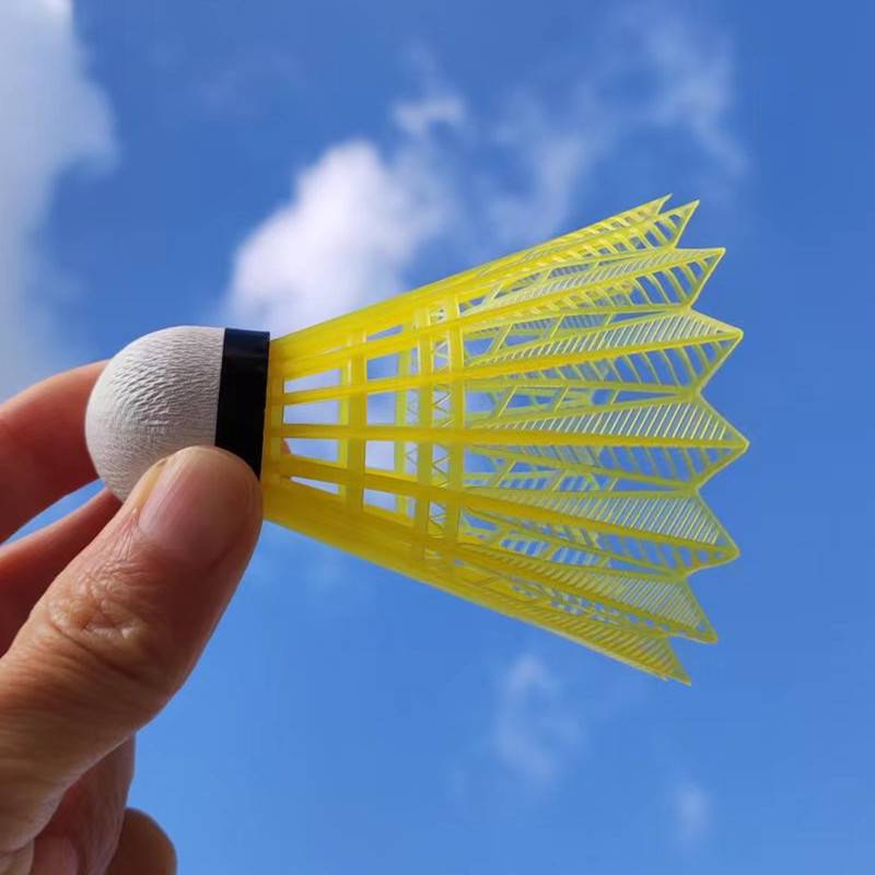 Badminton windproof plastic can not play bad nylon ball 6 12 indoor outdoor stability training games