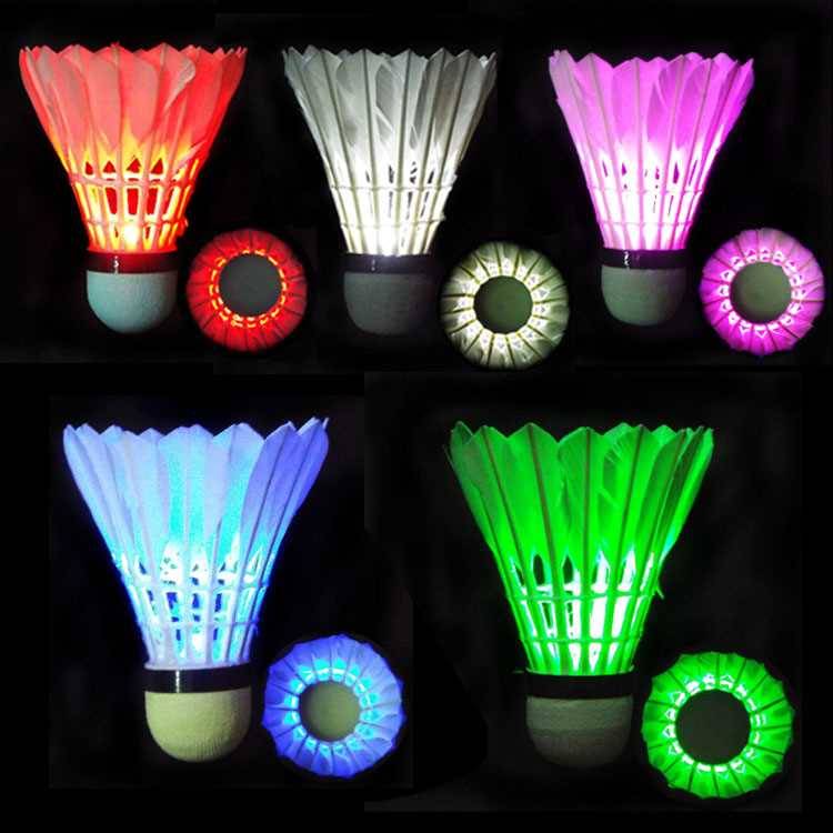 Factory direct selling 5 loaded lamps Night Entertainment Entertainment Badminton Fighting Fluorescence 3 Green Cork Goose Fur