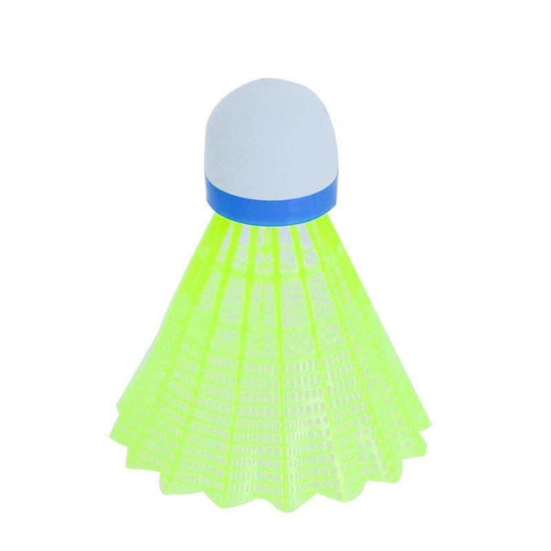 Playing yellow and white 12 nylon badminton indoor and outdoor junior high -level training plastic badminton