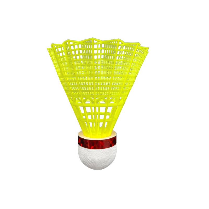 2 tube -loaded Nylon ball 120 badminton play king training ball outdoor windproof yellow and white random delivery