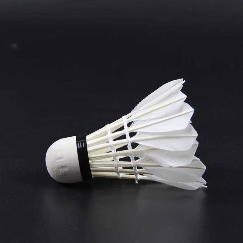 Badminton 12 pretend to play genuine products is not easy to break the goose feather indoor outdoor game windproof training 6
