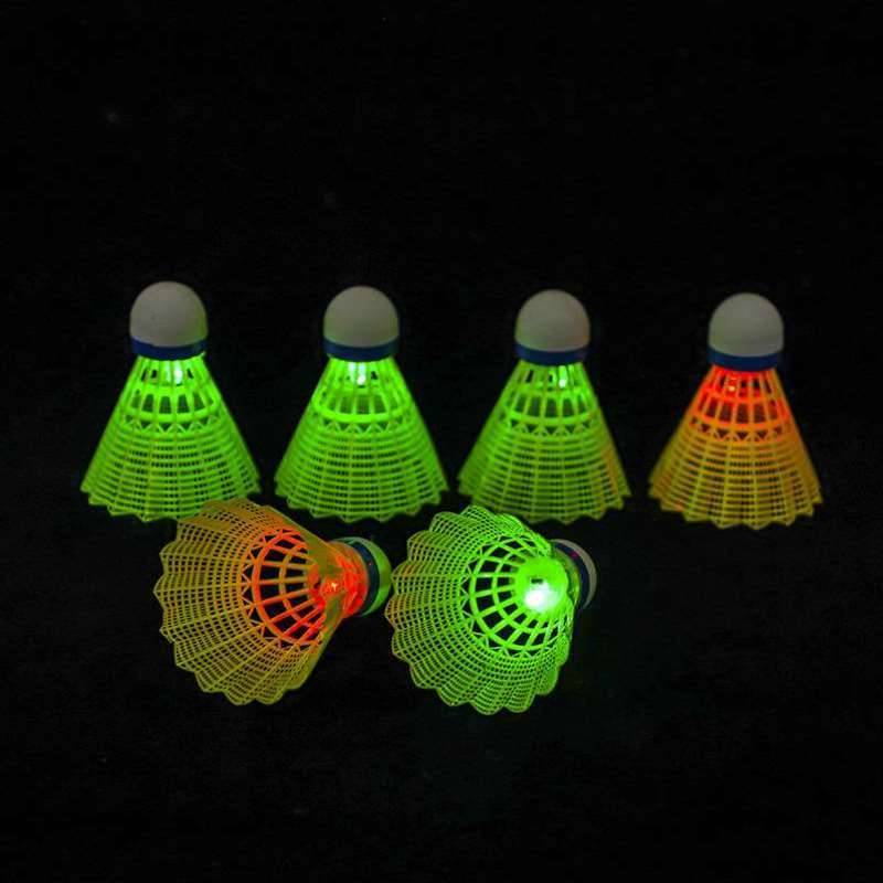 Ball indoor night light elastic training anti -wind badminton long -lasting competition outdoor fluorescence lightning outdoor windproof