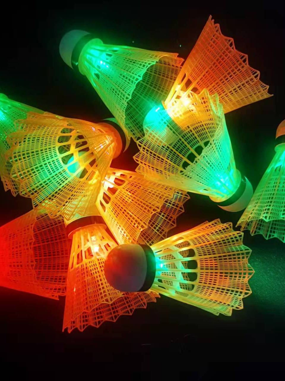 McNyton night lighted badminton feathers and nylon nylon platters with light