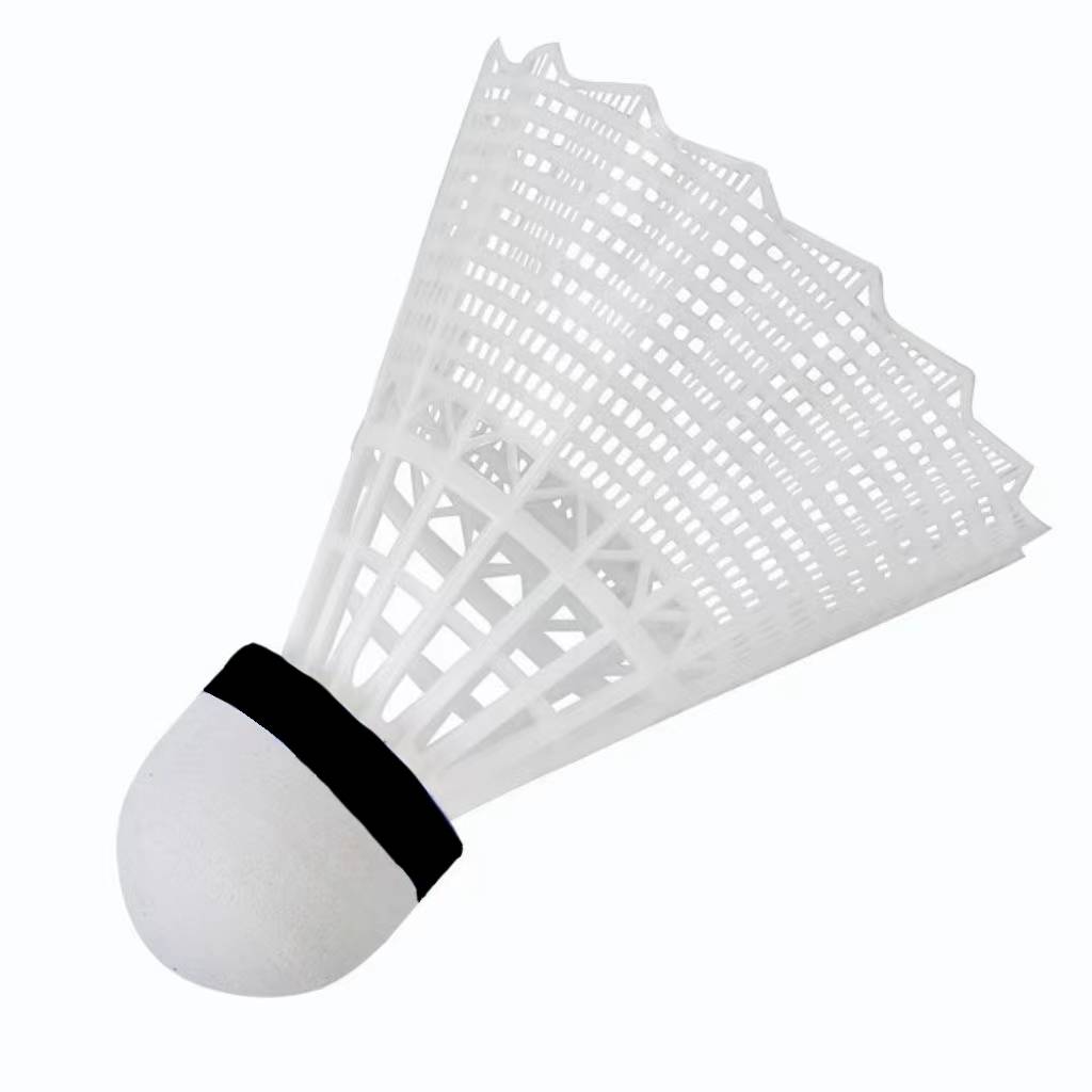 Plastic badminton 12 loaded yellow and white nylon balls 6 installed indoor and outdoor students are not easy to break