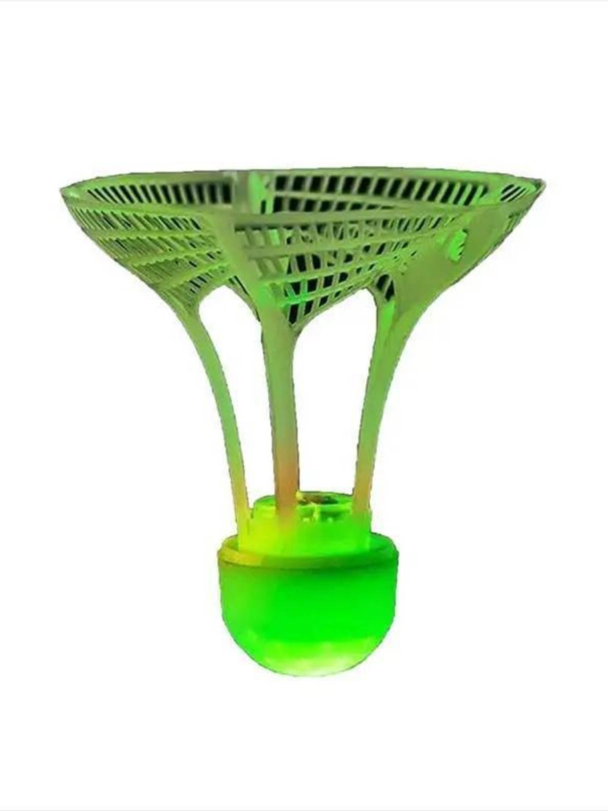 Glowing badminton ball outdoor windproof high elastic plastic glue training ball