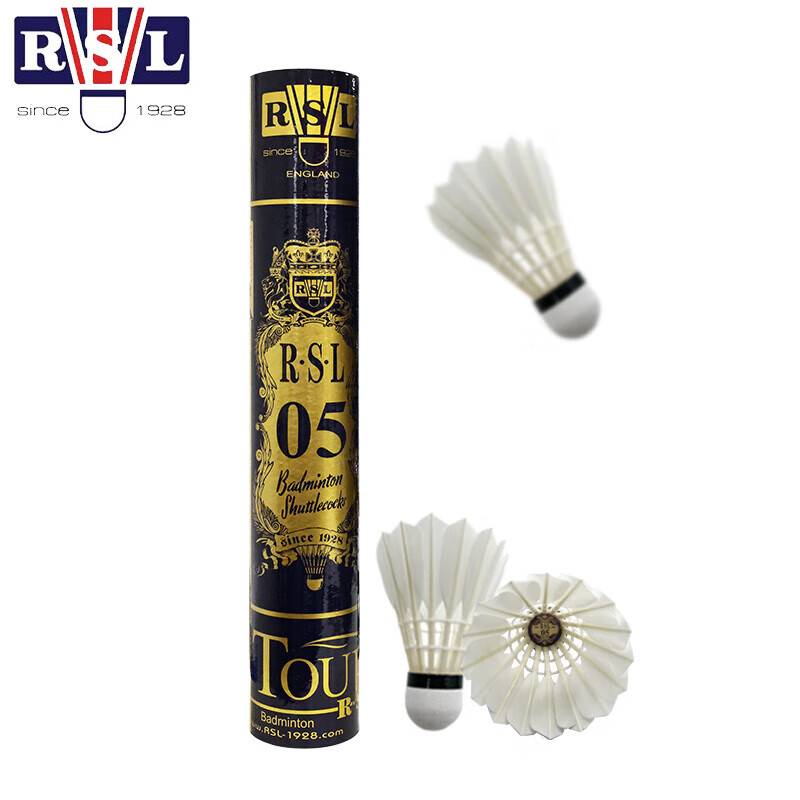 RSL Asian Dragon Badminton Genuine Goose Mask No. 05 Training Patriotic Professional Games 12 Pack