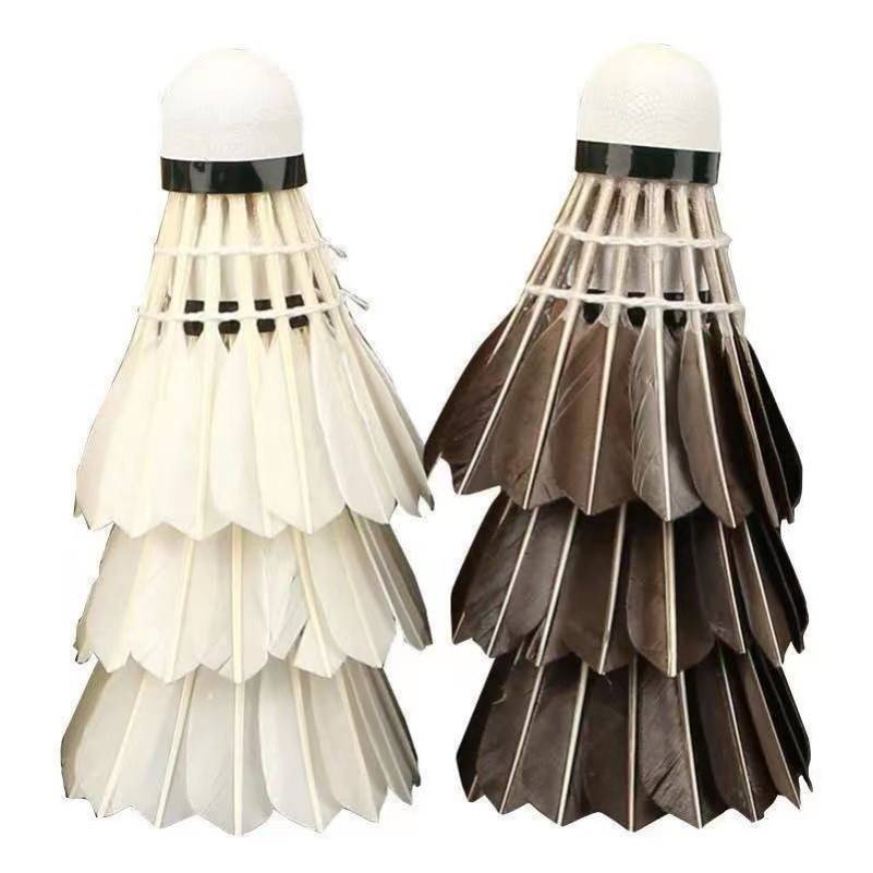 Badminton playing goose feathers competition Student entertainment training ball duck wool venue ball genuine badminton