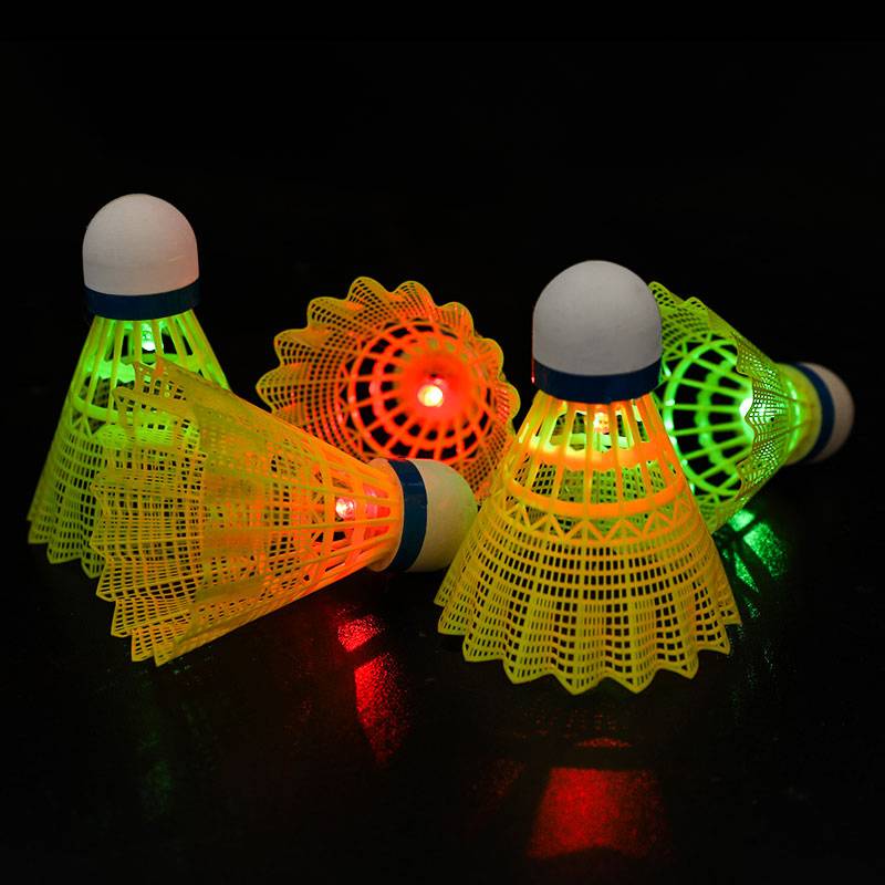 DISCOS NIGHT LIGHTED BADMINTONS WITH LIGHTS AND LED NIGHT FLUORESCENT NYLONS