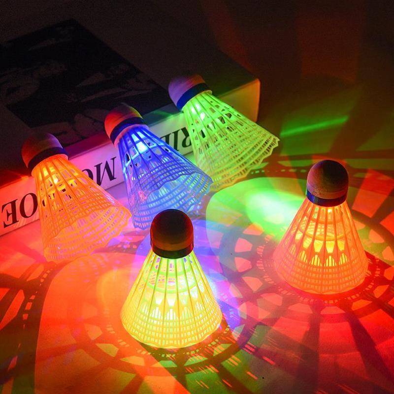 Ball luminous professional windproof badminton ball night ultra -wind band game night training resistance toy light shining