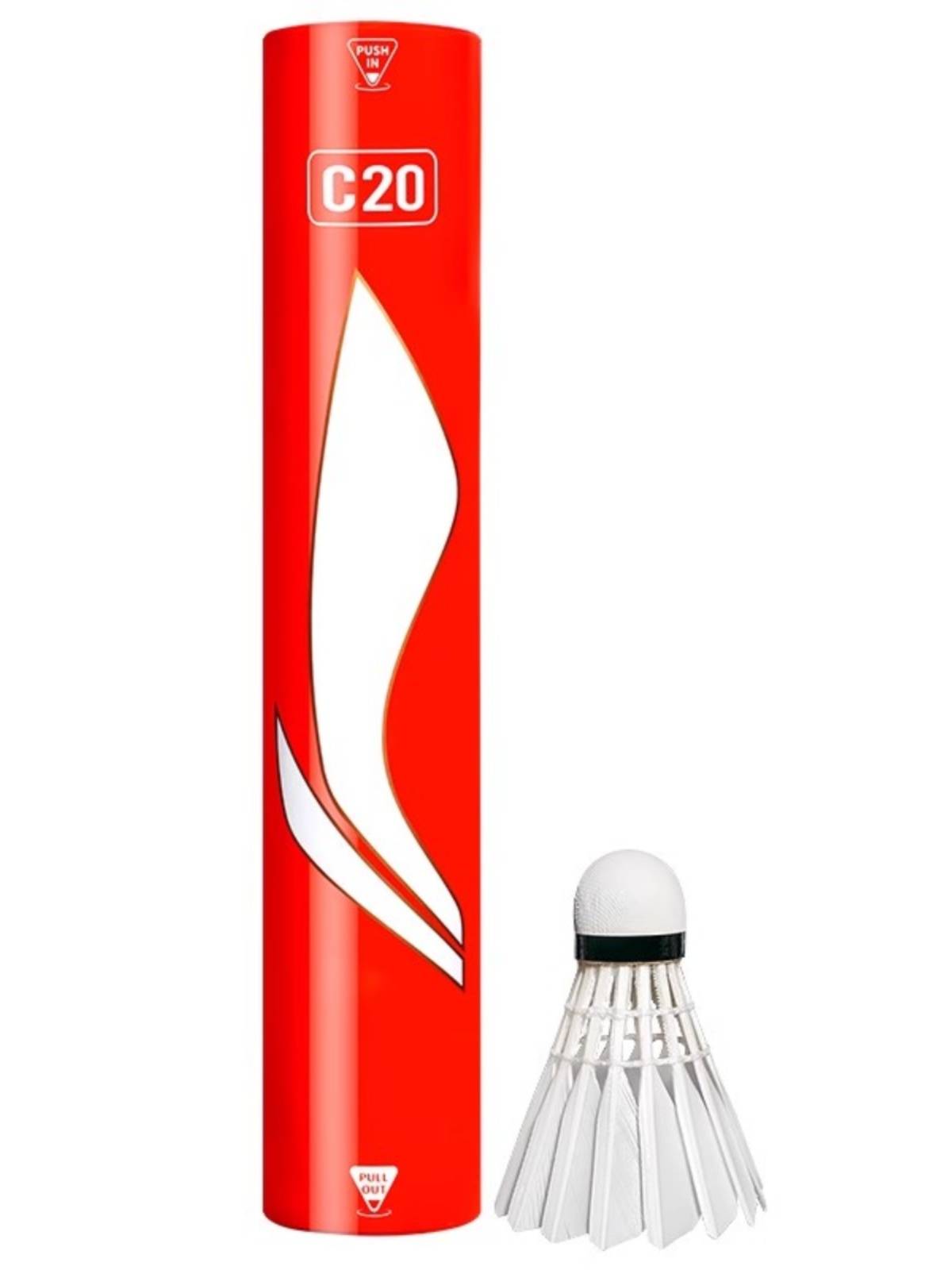 Genuine Li Ning C50/C20/C30 Badminton Badminton Flying Flight Stable 12 Club Training Competition Ball
