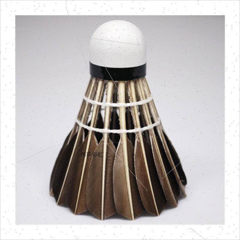 Badminton black and white 6 12 installed goose hair balls indoor and outdoor training special ball