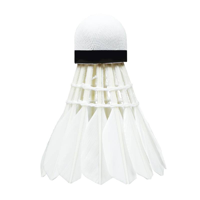 Deli badminton table fiber cork ball head 6 duck goose feathers and indoor training competitions for indoor and outdoor training competitions