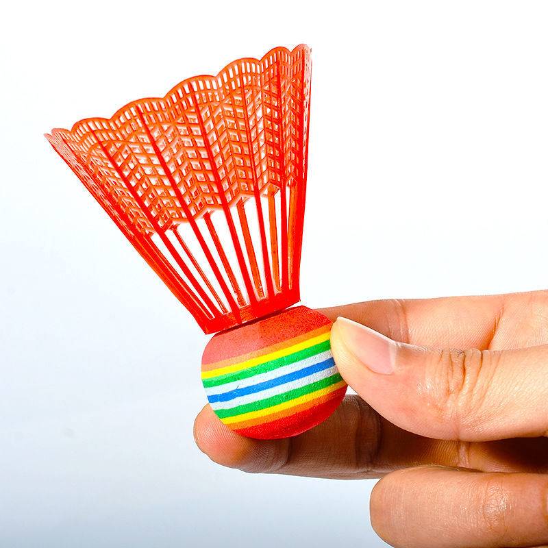 Children's badminton Rainbow Plastic Plastic Plastic Head Board Badminton Badminton Children's Elastic Lightweight Badminton