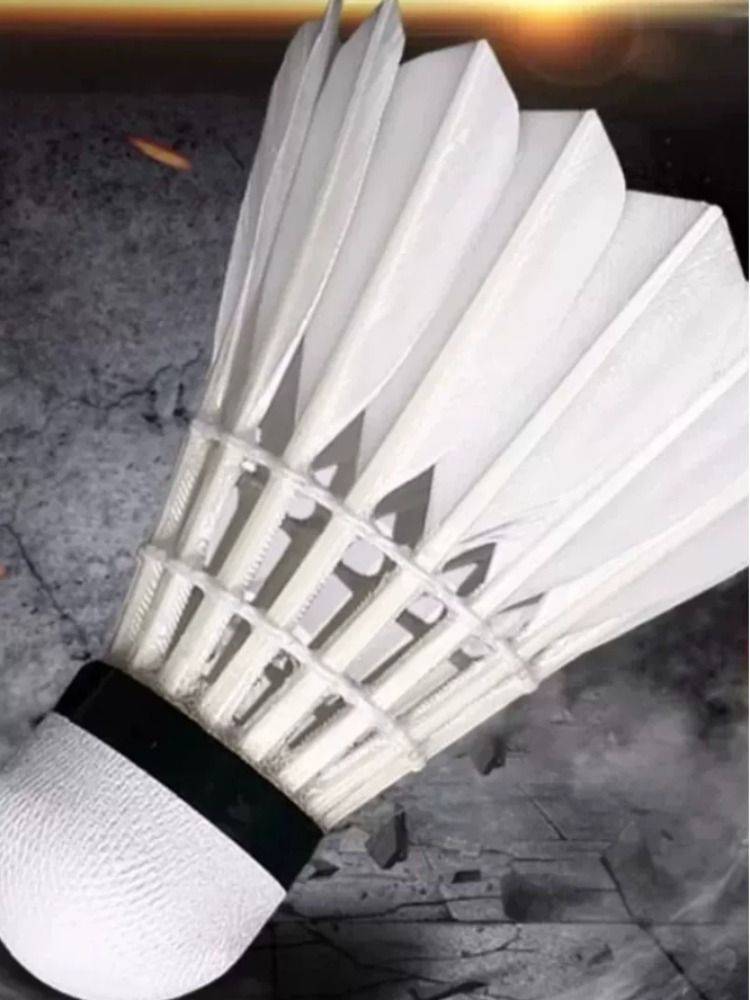 Badminton 12/6 Playing King White Black Outside Training Professional Competition Playing Ball Nights Goose Flower Nylon