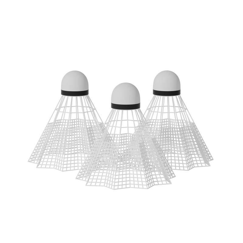 Youmei badminton accessories windproof and not easy to crack outdoor game training for duck hairy ball 12 nylon balls