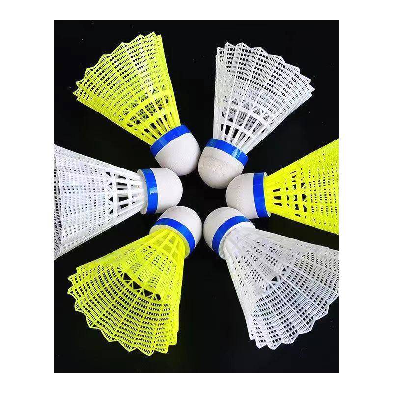 Plastic badminton 12 loaded nylon genuine indoor and outdoor training students
