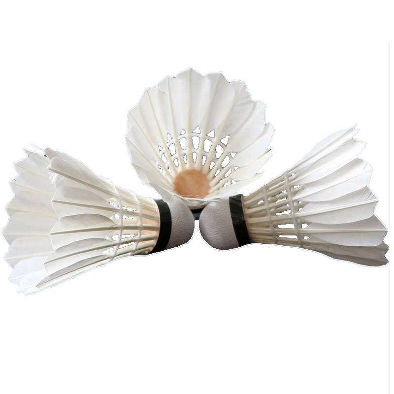 Outdoor full circle B duck hair badminton -resistant training ball windproof and stable flight practice ball 12 only one bucket of hard