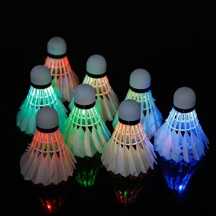 Night -light badminton windproof plastic anti -wind resistance room Outdoor training nylon night fluorescence light light glow badminton badminton badminton