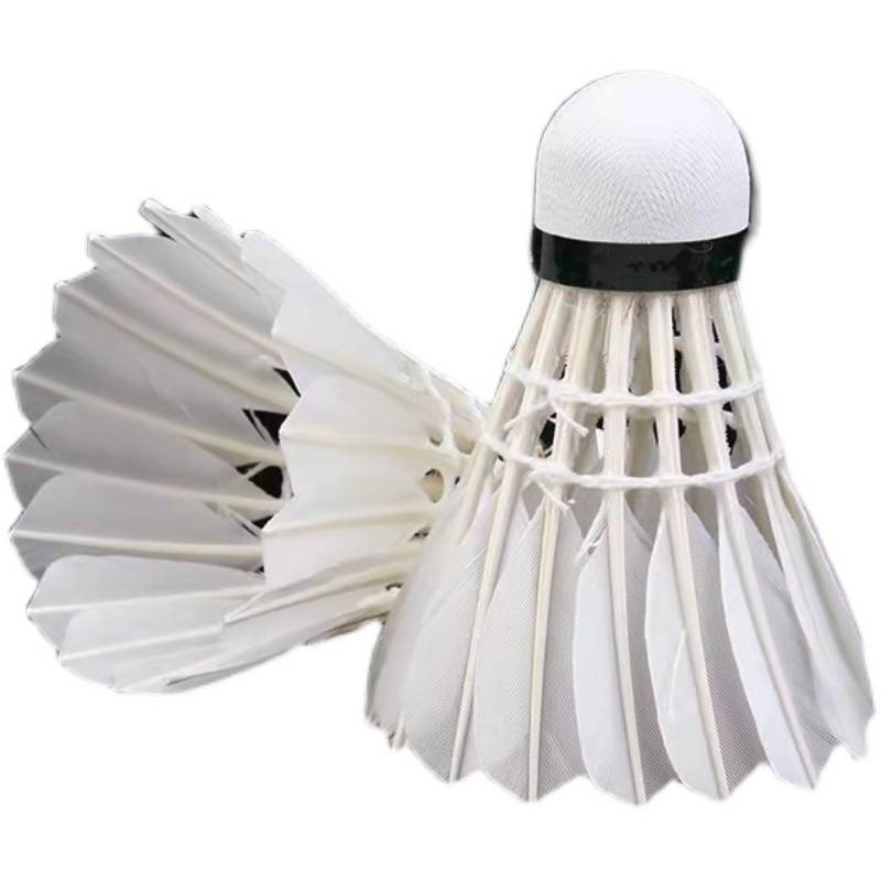 Badminton 3 installations of genuine goose feathers indoor outdoor windshield is not easy to break 6 installation games training ball