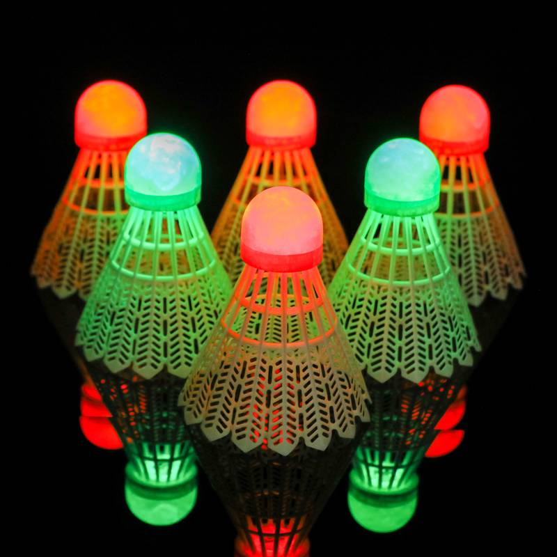 Glowing badminton goose feather windproof nylon plastic outdoor training night fluorescence belt light luminous badminton badminton badminton badminton badminton badminton badminton