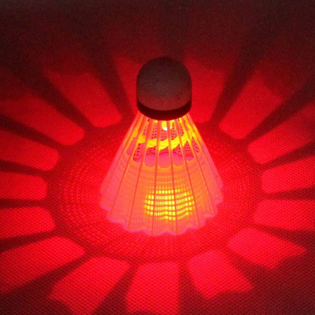 With LED lamps, light night light nylon badminton plastic badminton