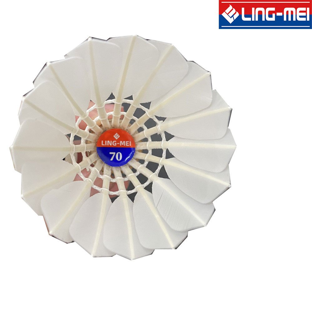 lingmei brand model 70 grade goose feather badminton shuttlecock in high quality