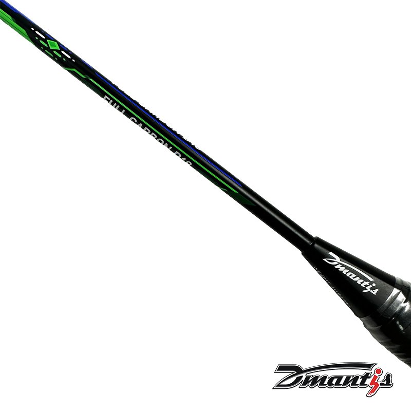 Dmantis D18 Professional Sport Badminton Racket Full Carbon Fiber Wave Frame Light Weight Hard Quality PU Grip Graphite Shaft